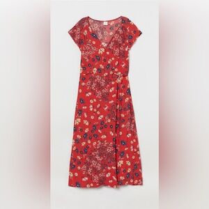 NWT H&M Maxi Floral Wrap Sundress Size 12